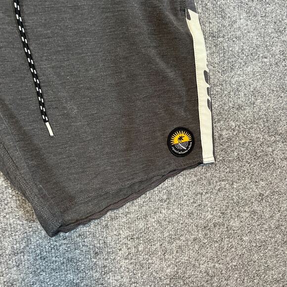 Rip Curl Swim Trunks Mens 38 Gray Lazy Days Board Shorts Surf Swim Lightweight - Picture 3 of 8